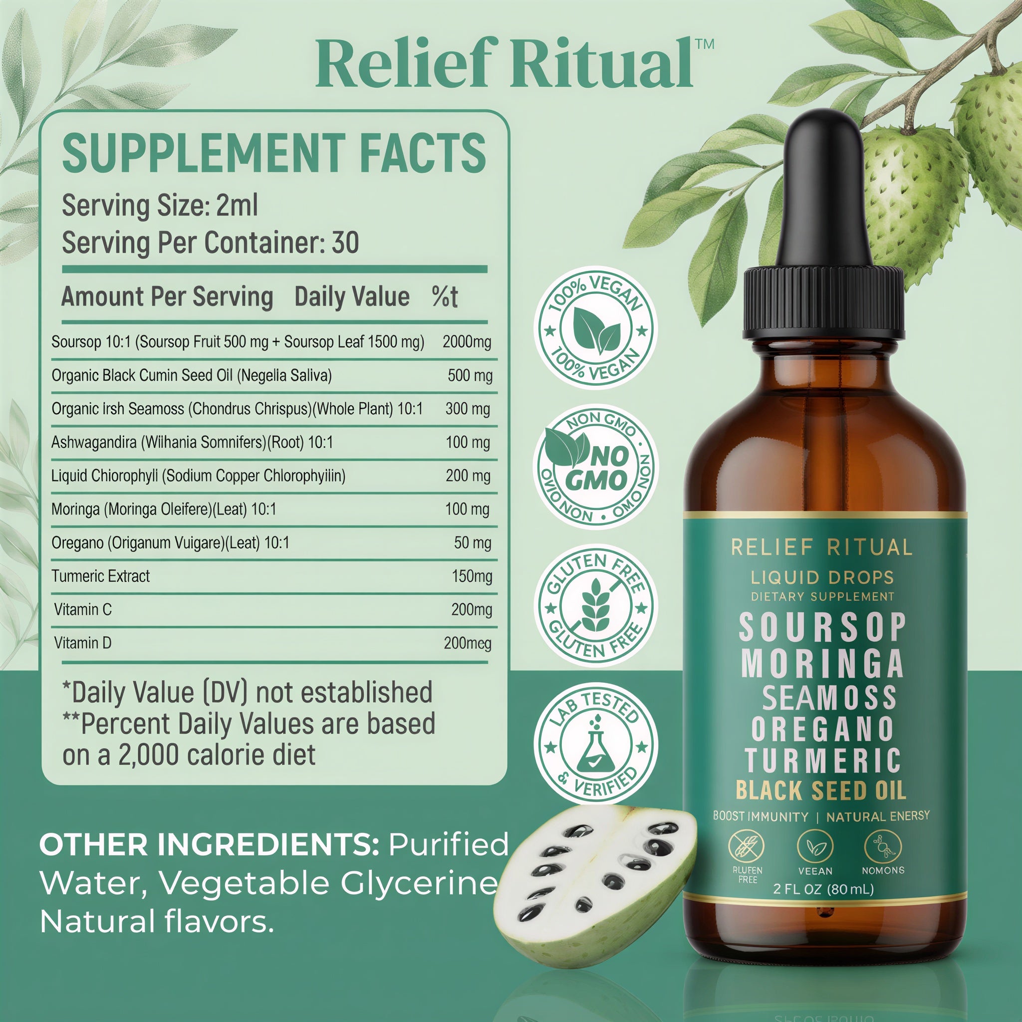 Soursop 10-in-1 Natural Drops