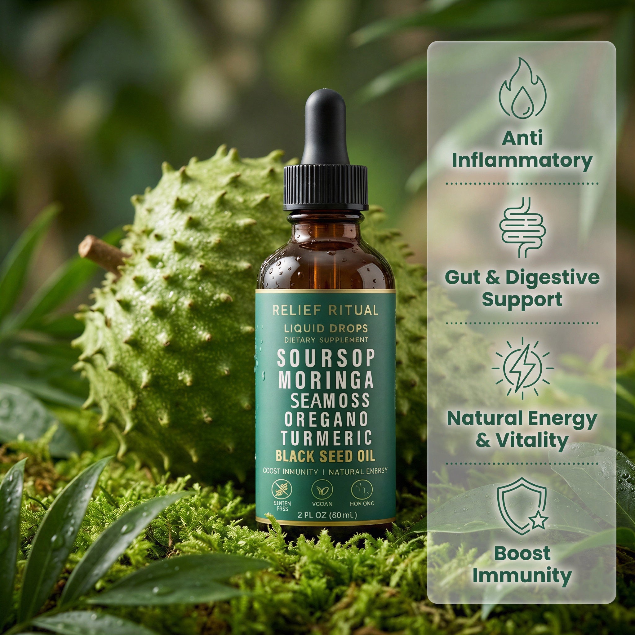 Soursop 10-in-1 Natural Drops